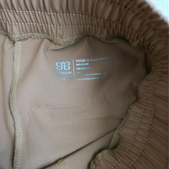 Albion Fit Jetsetter Jogger Brown Activewear Pants Women Sz M Petite - Picture 4 of 10